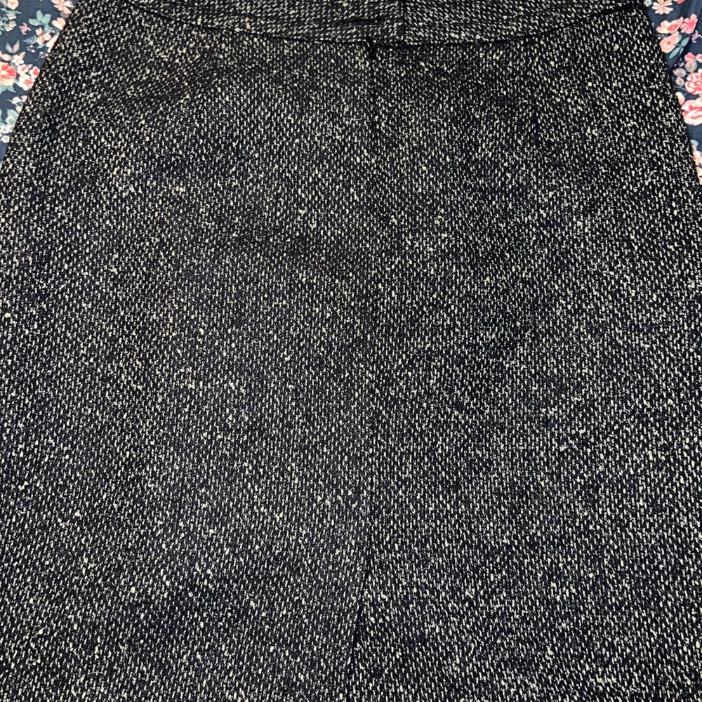 Cabi grey/blue Blair pea coat and skirt set woman size 8 or medium - Picture 5 of 12
